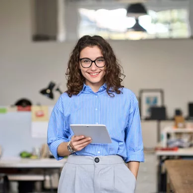 girl on tablet